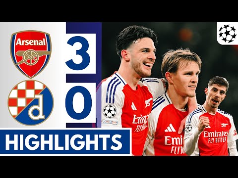 🔴Arsenal vs Dinamo Zagreb (3-0) Extended HIGHLIGHTS || UEFA Champions League 24/25!