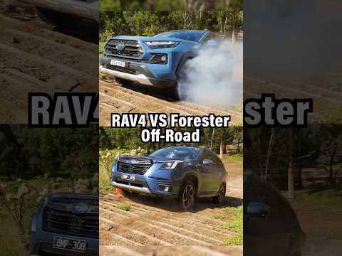 SUV off-road challenge: Toyota v Subaru
