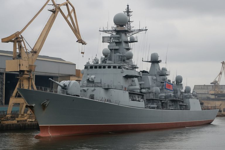 Ziemeļkoreja atklāj milzīgu kara kuģi: Jauni satelītu attēli atklāj bezprecedenta jūras ambīcijas